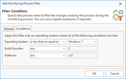 Configuring OS and platform conditions