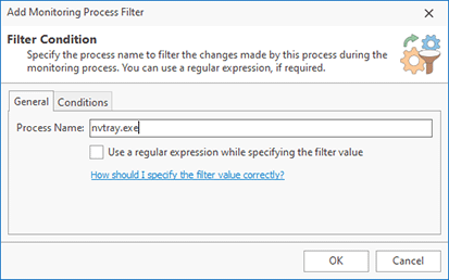 Configuring a Monitoring Process Filter
