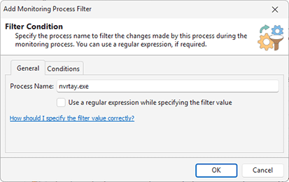 Configuring a Monitoring Process Filter