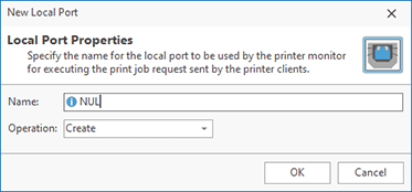 Adding a local printer port