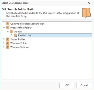 Select DLL search folders