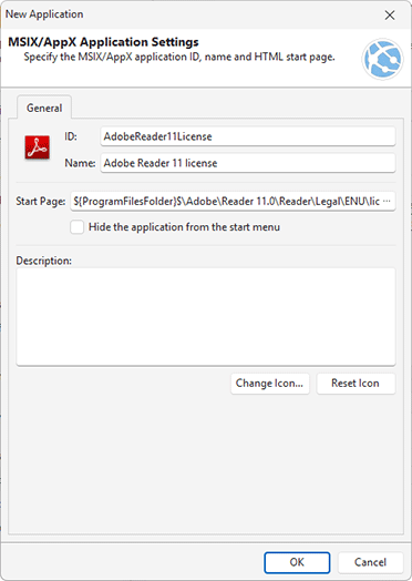 Web application configuration