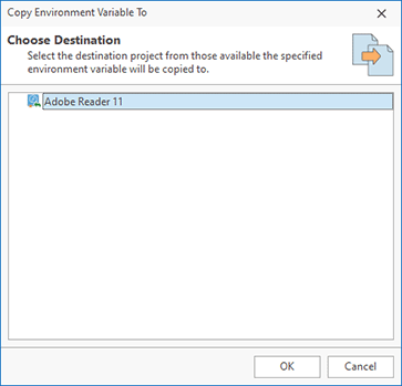 Copying environment variables modifications