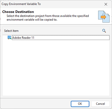 Copying environment variables modifications