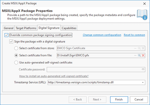 Configuring Digital Signature