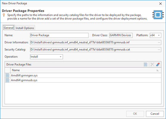 Adding a driver package to be pre-installed during an MSI package installation