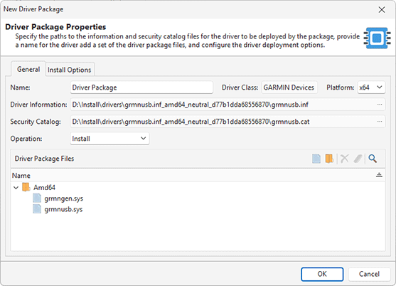 Adding a driver package to be pre-installed during an MSI package installation