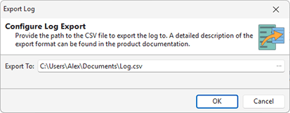 Exporting Log Exporting Log