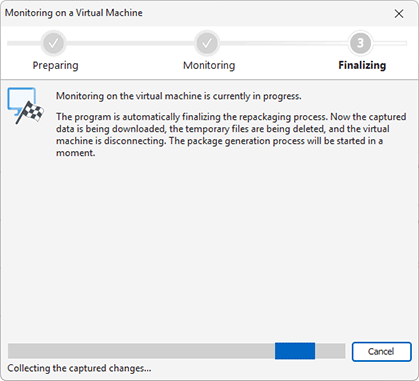 Final steps of monitoring
