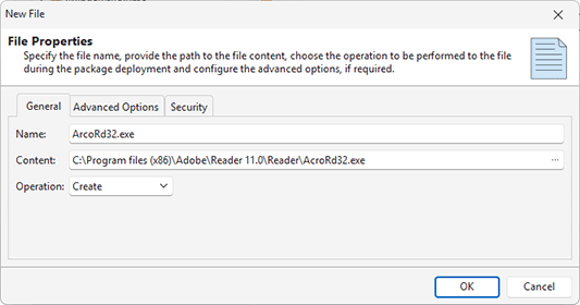 Adding a file modification to a project