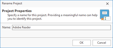 Renaming a project