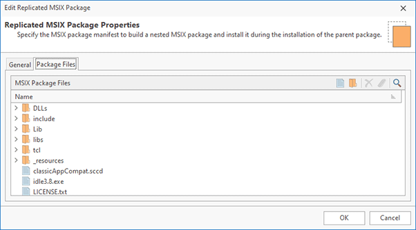 Replicated MSIX package files