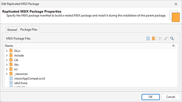 Replicated MSIX package files