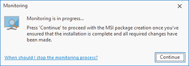Monitoring is in progress