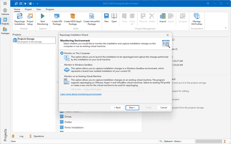 Repackaging on a Local Machine, VM, or Sandbox
