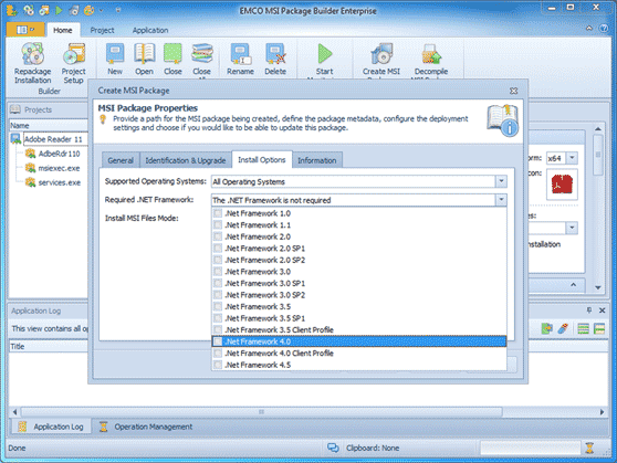 .NET Framework dependency detection