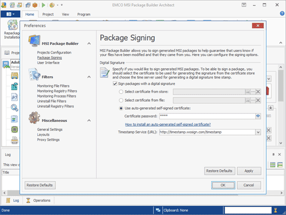 Digital signing of MSI/App-V/MSIX/AppX