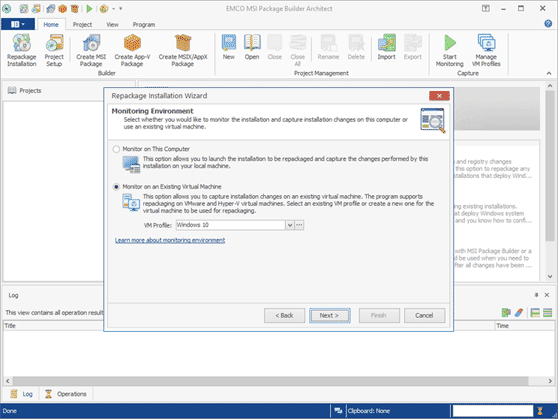 Monitoring on virtual machines