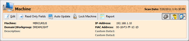 Machine Info/information Basic Information - Network Inventory