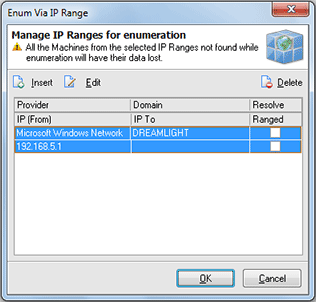 Specifying IP Ranges to enumerate