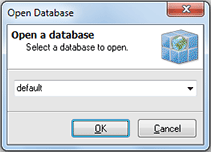 The Open Database dialog