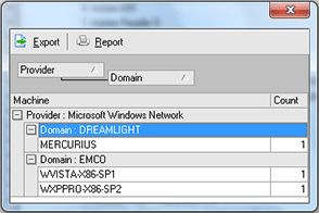Reviewing the Machines with the application installed Reviewing the Machines with the application installed