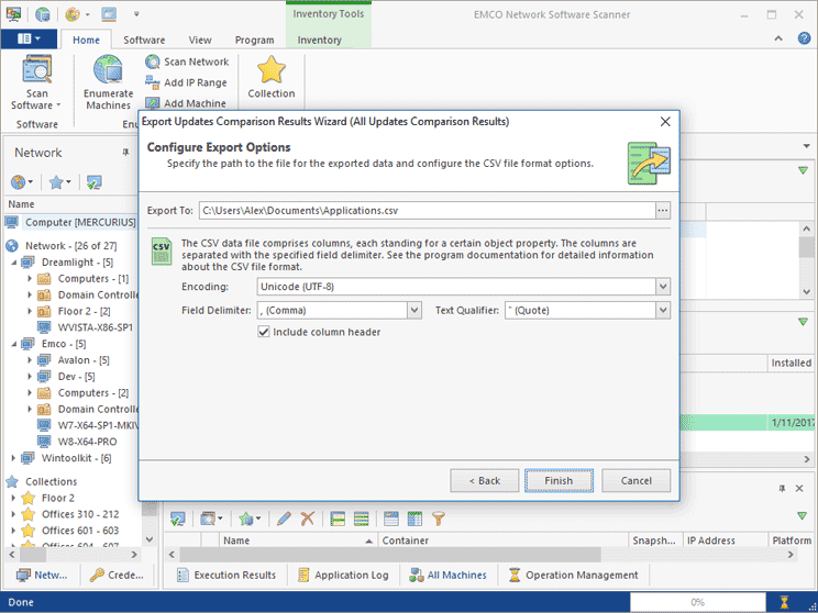 Applications Info Export