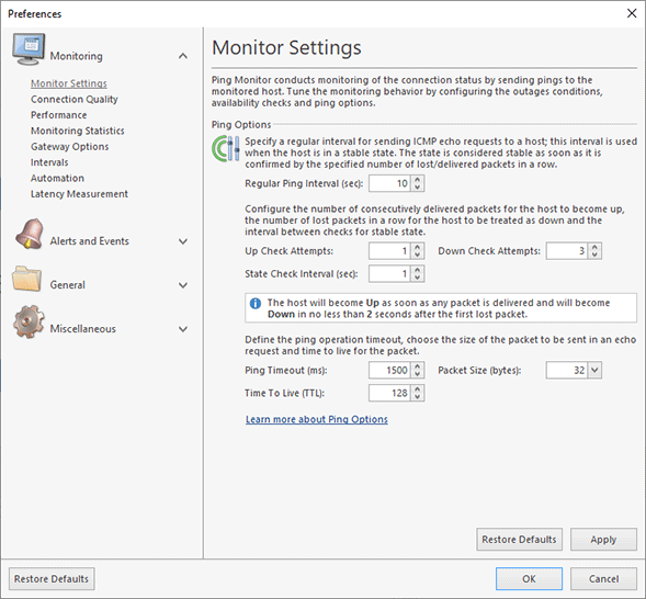 Configuring the Monitor Settings Configuring the Monitor Settings