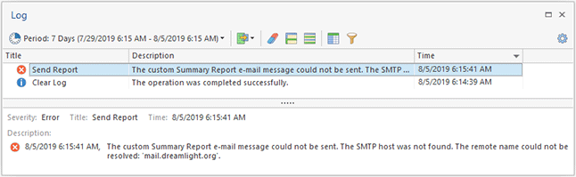 Sample logged events Sample logged events