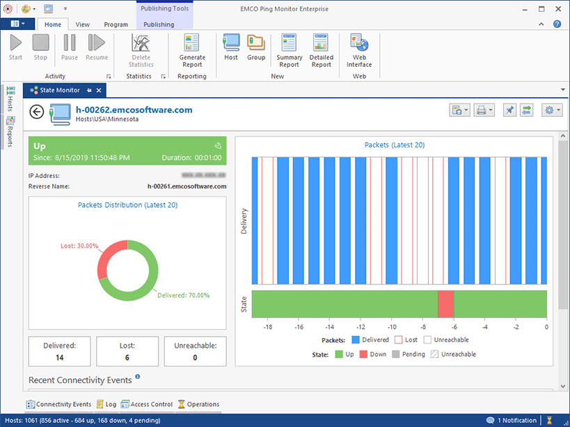 Monitoring Host State Ping Monitor