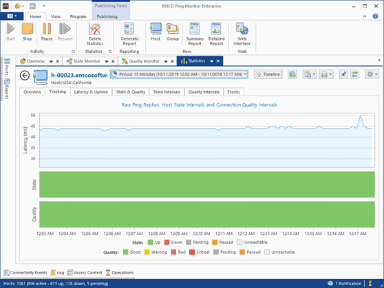 Response latency tracking