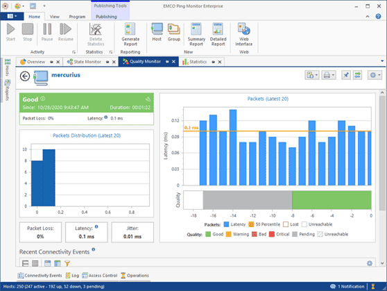 High-precision latency measurement