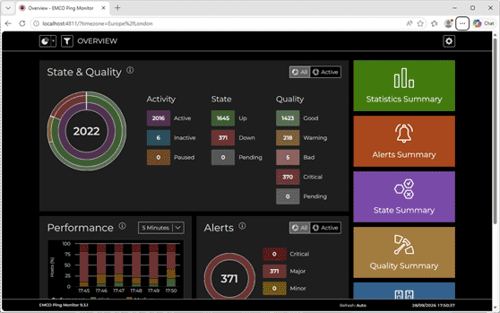 Added a Dark color theme to the web interface