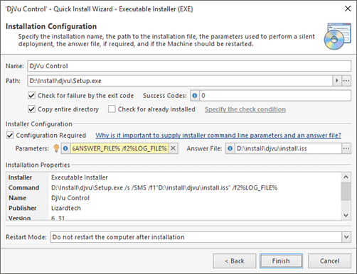 Software Deployment configuration