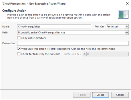 Executable File Configuration Executable File Configuration