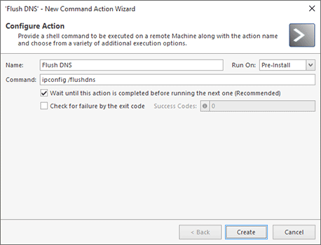 Shell Command Configuration Shell Command Configuration