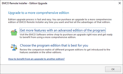The Edition Upgrade Wizard The Edition Upgrade Wizard