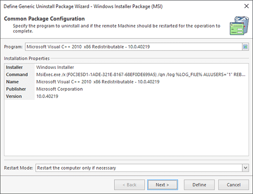 Microsoft Software Patch Configuration (Chosen from Inventory) Microsoft Software Patch Configuration (Chosen from Inventory)