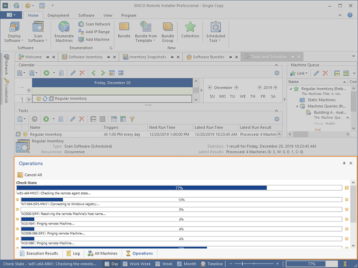 The Operations view The Operations view