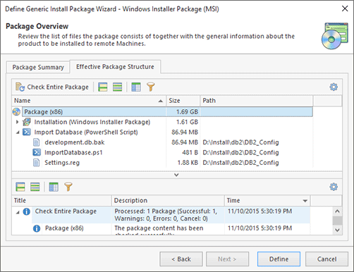 Entire Package Structure for Windows Installer Package