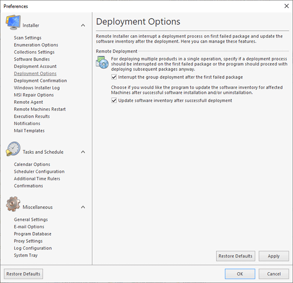 Configuring bundle templates