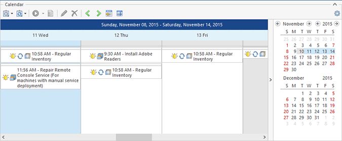 The Scheduling area in the Time Line View The Scheduling area in the Time Line View