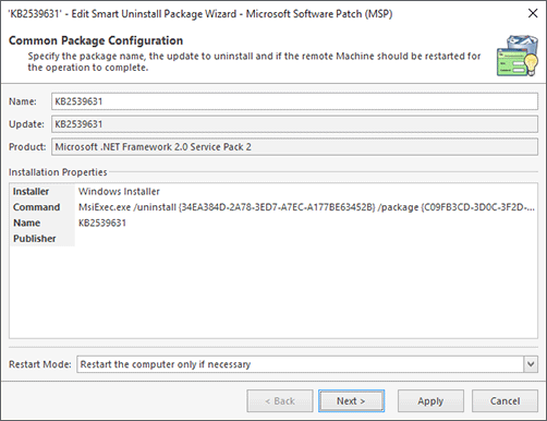 Microsoft Software Patch Configuration Microsoft Software Patch Configuration