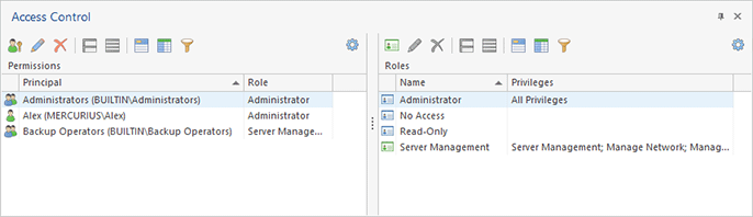 Configuring roles and permissions
