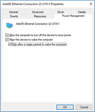 Power Management Properties Power Management Properties
