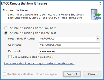 Remote Shutdown Client Server Concept Remote Shutdown