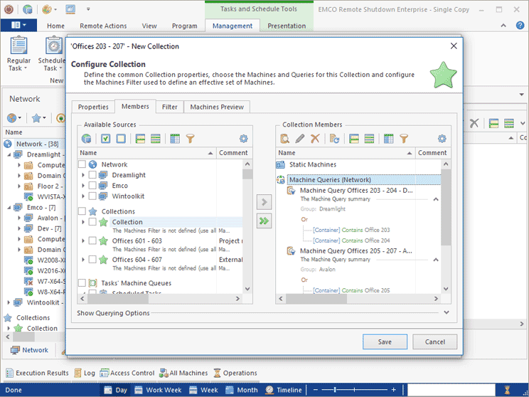 Dynamic Targets of a Remote Operation