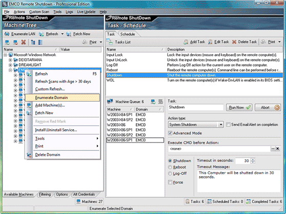 Standalone domain/workgroup enumeration