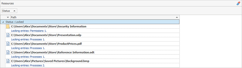 The grouping box of a table grouped by two columns The grouping box of a table grouped by two columns