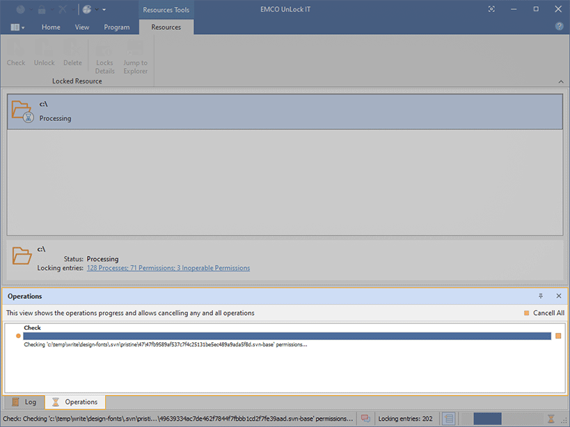 &nbsp;The Operations view